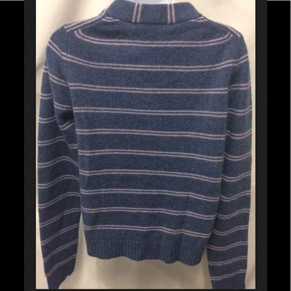 MARC JACOBS Lambswool Striped Ruffle Front Blue - Picture 5 of 8